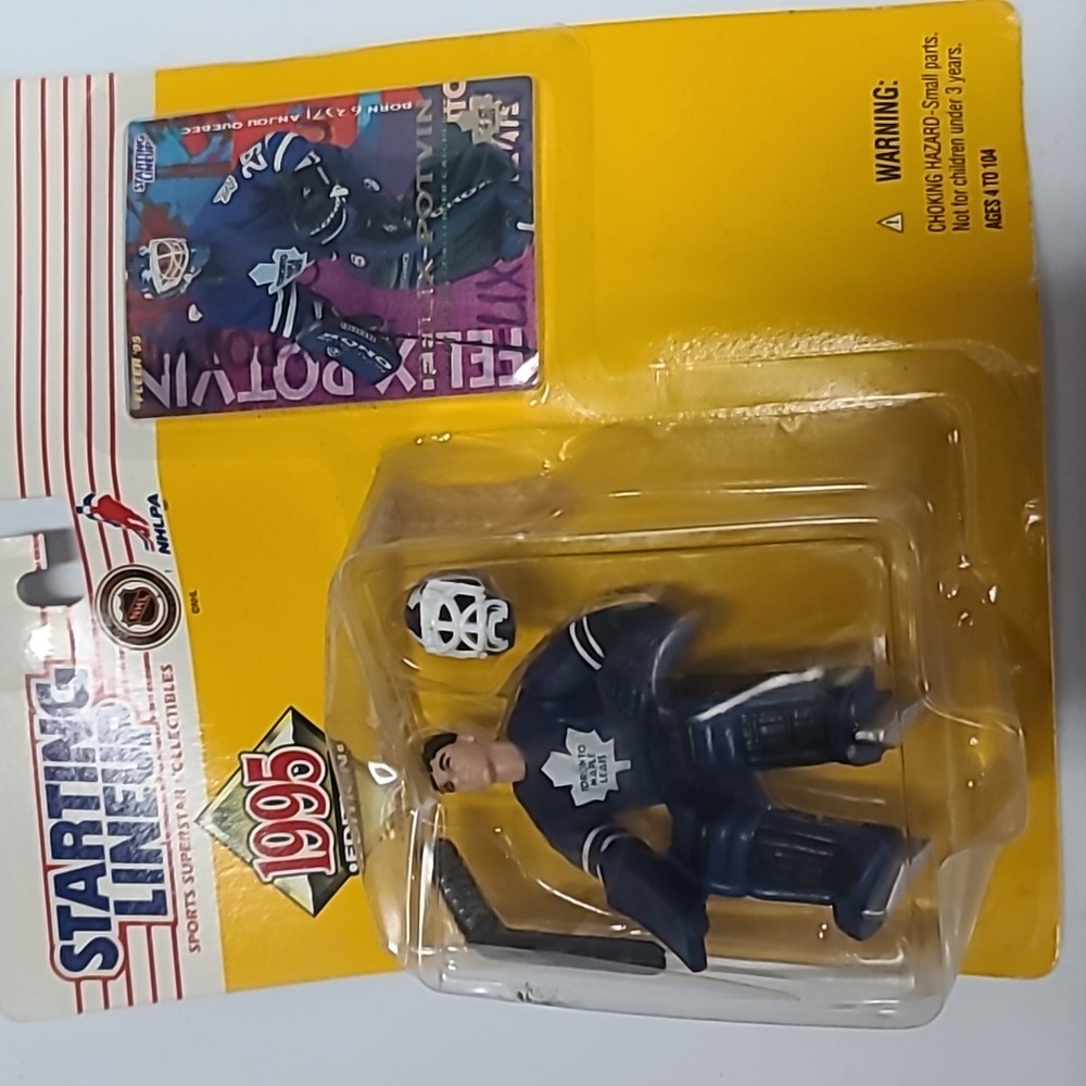 ❤️5/$25 New 1995 hockey Felix Potvin Toronto Maple Leafs Starting Lineup